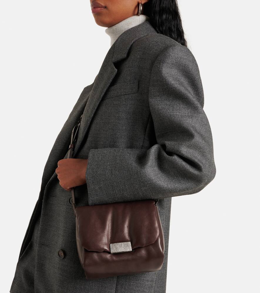 Brunello Cucinelli Small leather crossbody bag