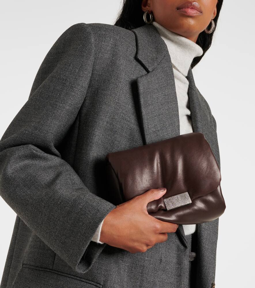 Brunello Cucinelli Small leather crossbody bag