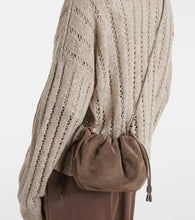 Brunello Cucinelli Softy Small suede crossbody bag