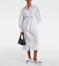 Brunello Cucinelli Striped cotton and silk-blend shirt dress