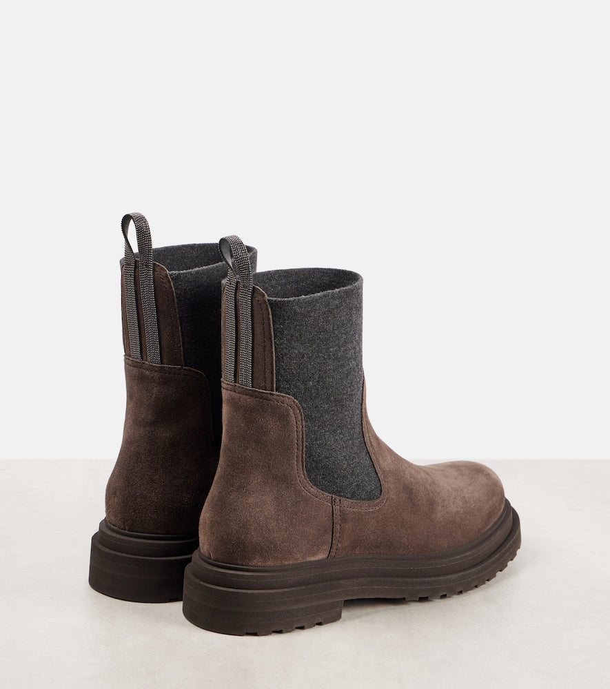Brunello Cucinelli Suede ankle boots