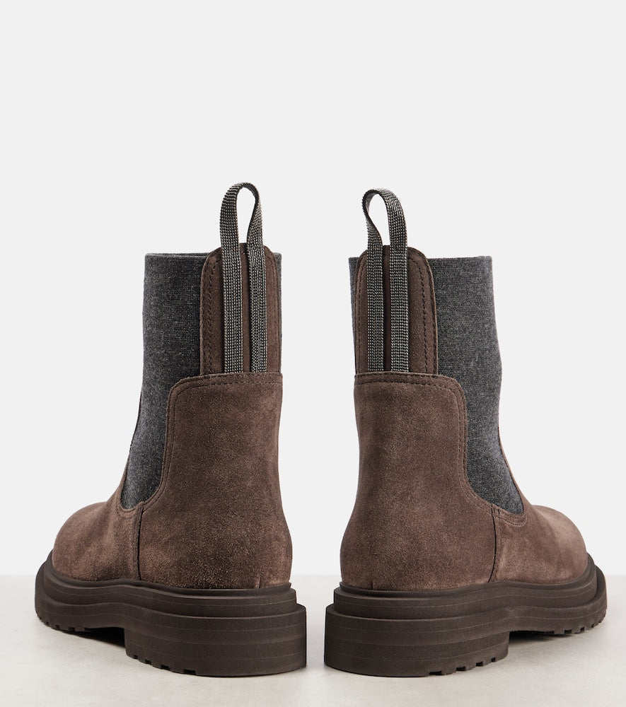 Brunello Cucinelli Suede ankle boots
