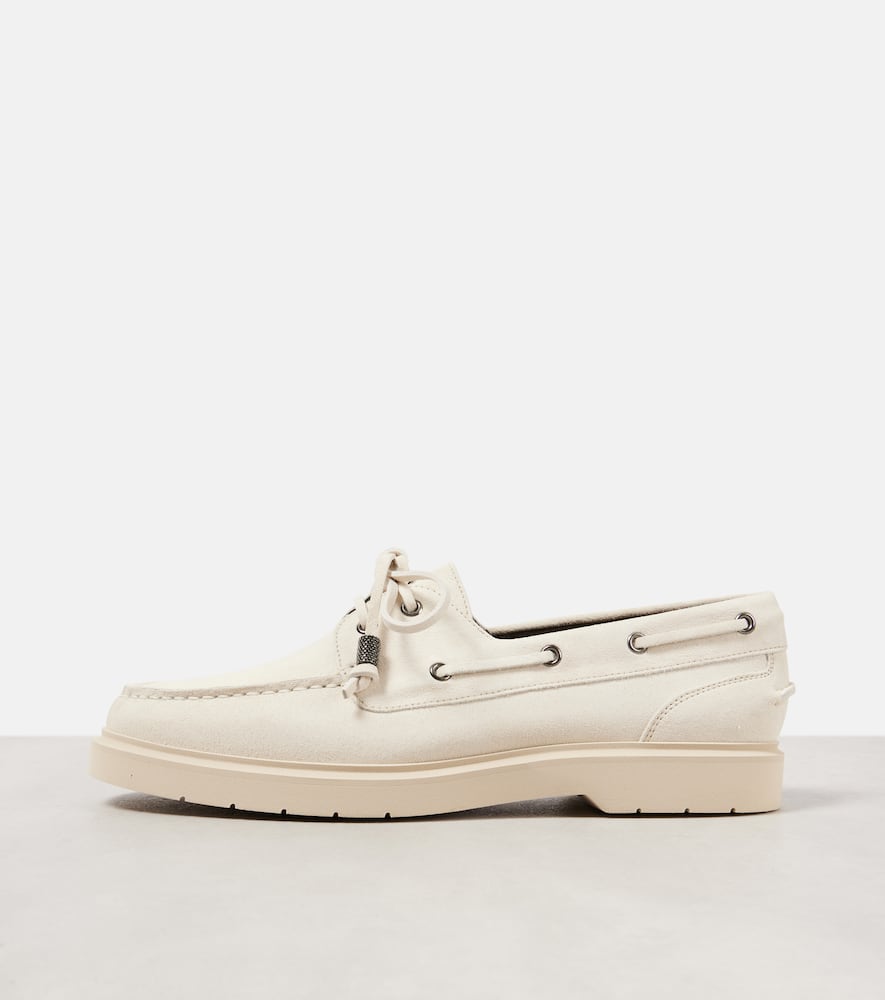 Brunello Cucinelli Suede boat shoes