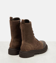 Brunello Cucinelli Suede calfskin ankle boots