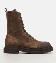 Brunello Cucinelli Suede calfskin ankle boots