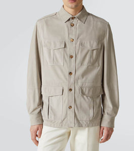 Brunello Cucinelli Suede overshirt