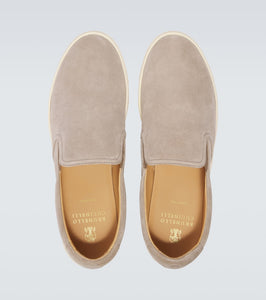 Brunello Cucinelli Suede slip-on sneakers