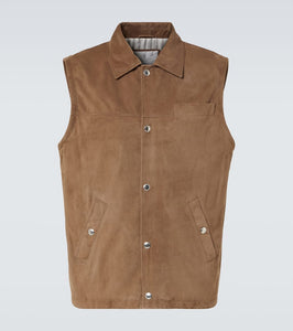 Brunello Cucinelli Suede vest