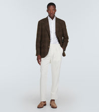 Brunello Cucinelli Tartan wool, silk, and cashmere blazer