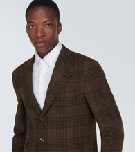 Brunello Cucinelli Tartan wool, silk, and cashmere blazer