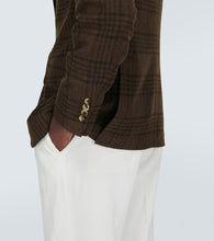 Brunello Cucinelli Tartan wool, silk, and cashmere blazer