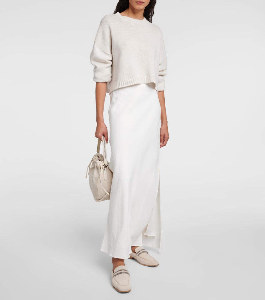 Brunello Cucinelli Twill maxi skirt