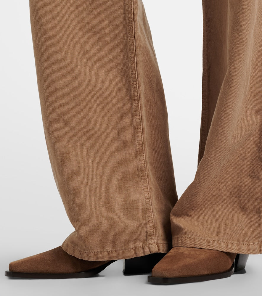 Brunello Cucinelli Monili suede Chelsea boots (Brown) - Mid Heel Boots