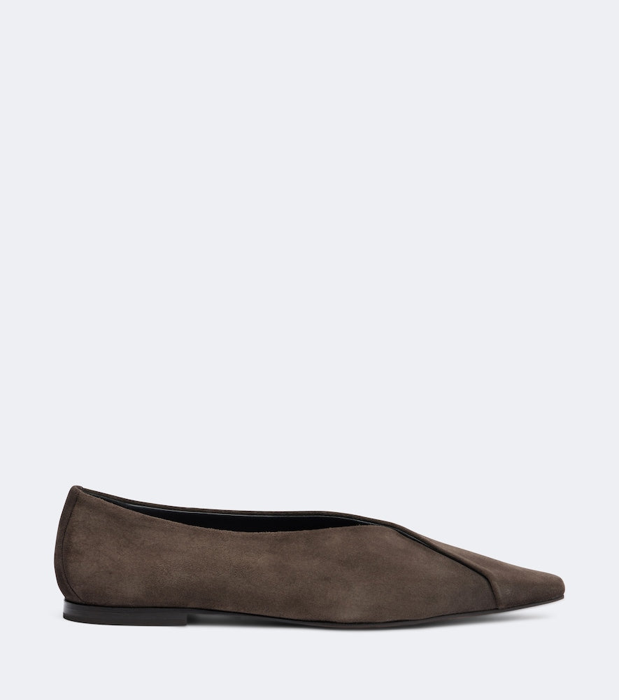 Brown Brunello Cucinelli Suede ballet flats - Ballerina Flats