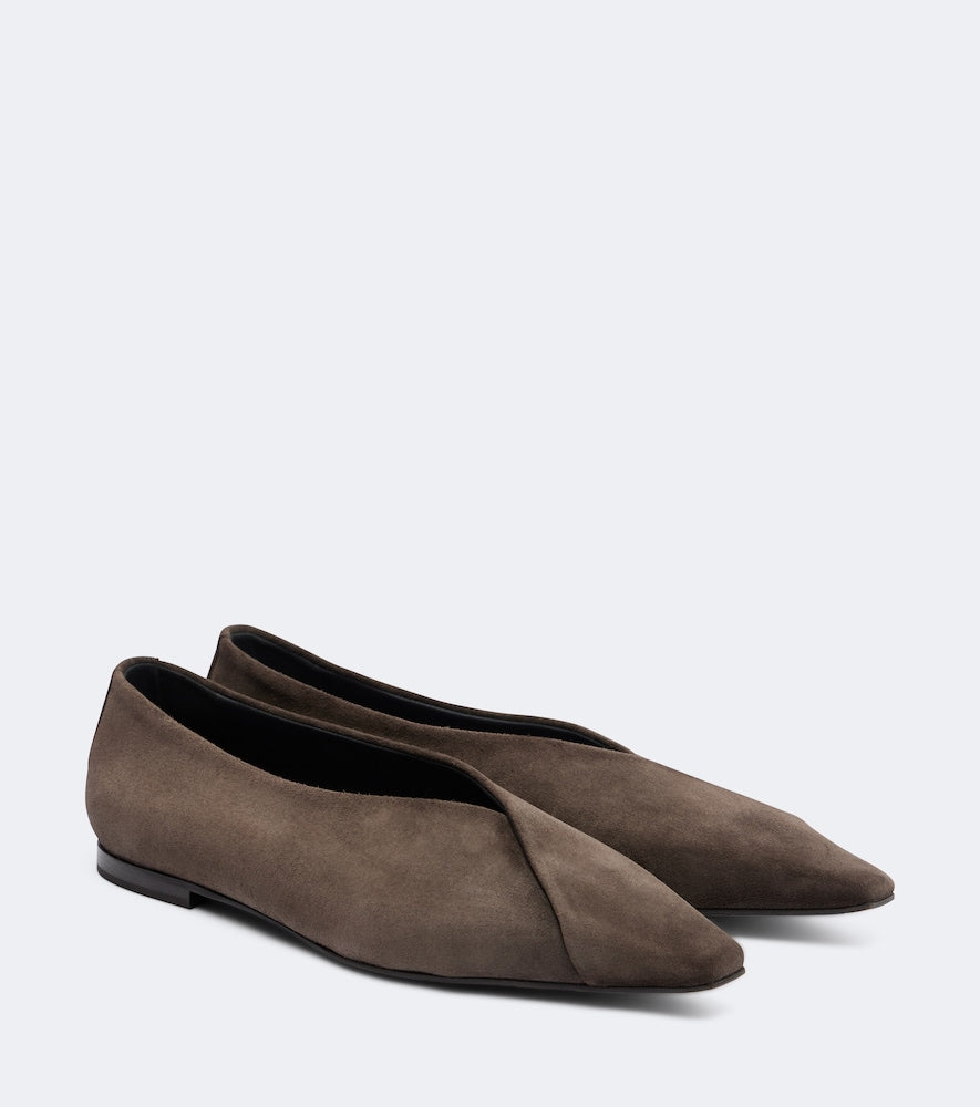Brown Brunello Cucinelli Suede ballet flats - Ballerina Flats