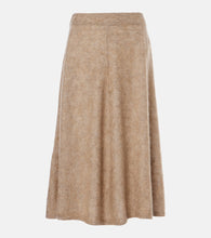 Brunello Cucinelli Wool and cashmere-blend midi skirt - Brunello Cucinelli 羊毛羊绒混纺中长裙