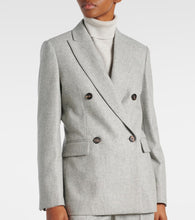 Brunello Cucinelli Wool and cashmere flannel blazer