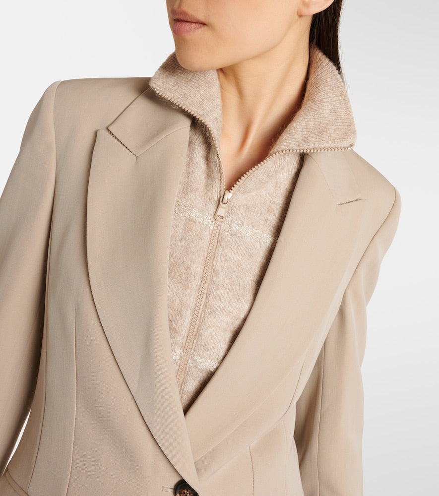 Brunello Cucinelli Wool-blend blazer