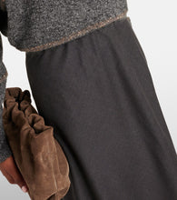 Brunello Cucinelli Wool-blend midi skirt