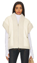 Bubish Poppy Faux Leather Vest in Ivory