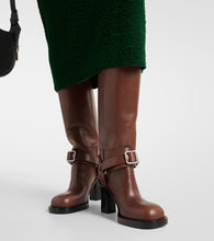 Burberry 100 leather knee-high boots