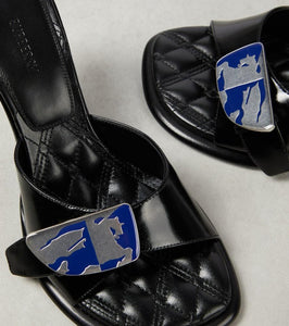 Burberry 70 EKD leather mules