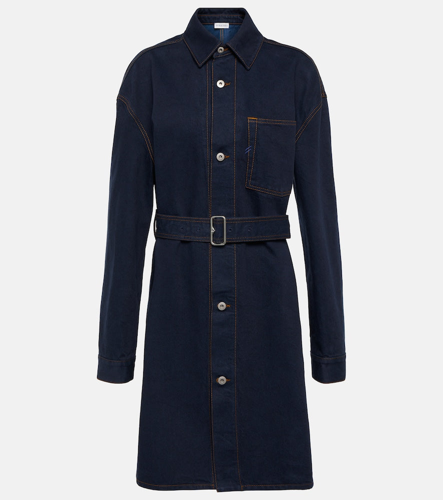 Burberry Belted denim shirt dress. Burberry 系带牛仔衬衫裙