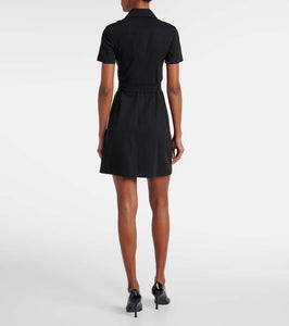 Burberry Belted wool twill shirt dress