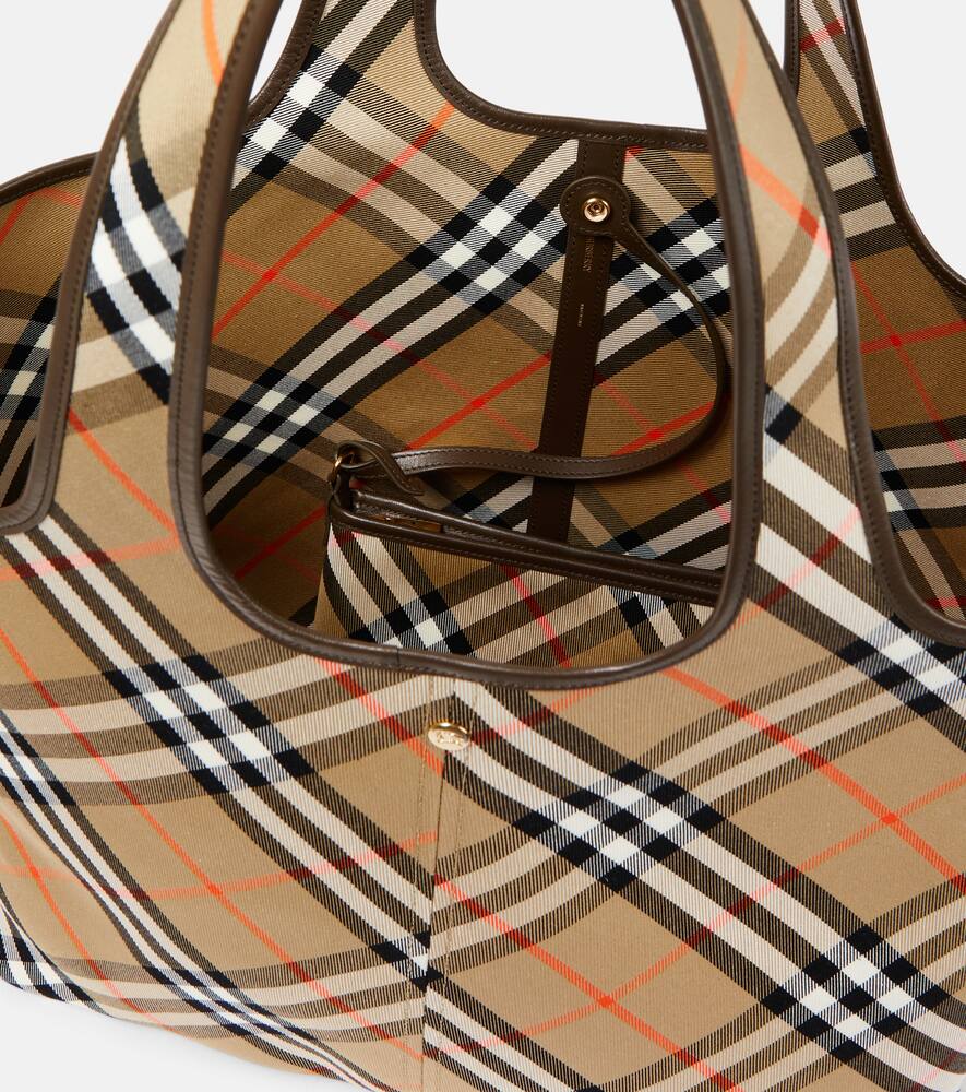 Burberry Burberry Check Medium canvas tote bag