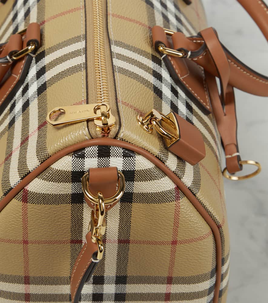 Burberry Burberry Check Medium canvas tote bag