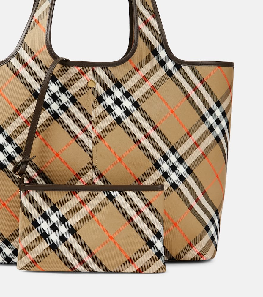 Burberry Burberry Check Medium canvas tote bag