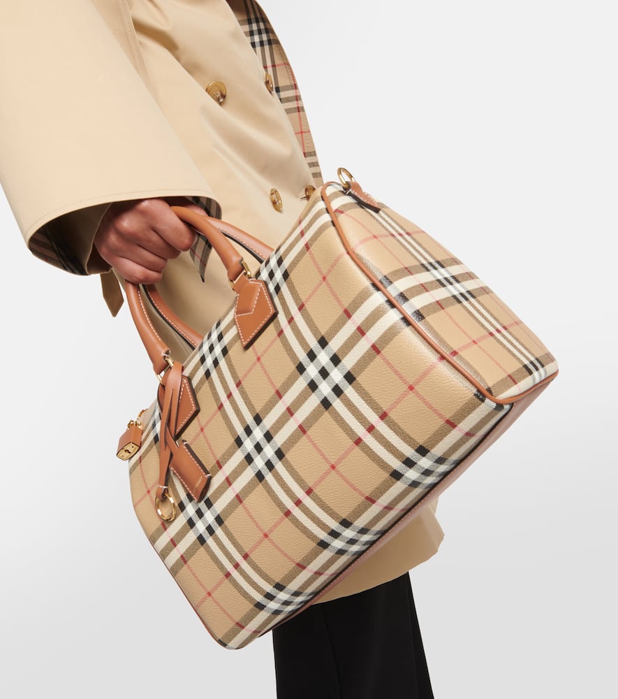 Burberry Burberry Check Medium canvas tote bag