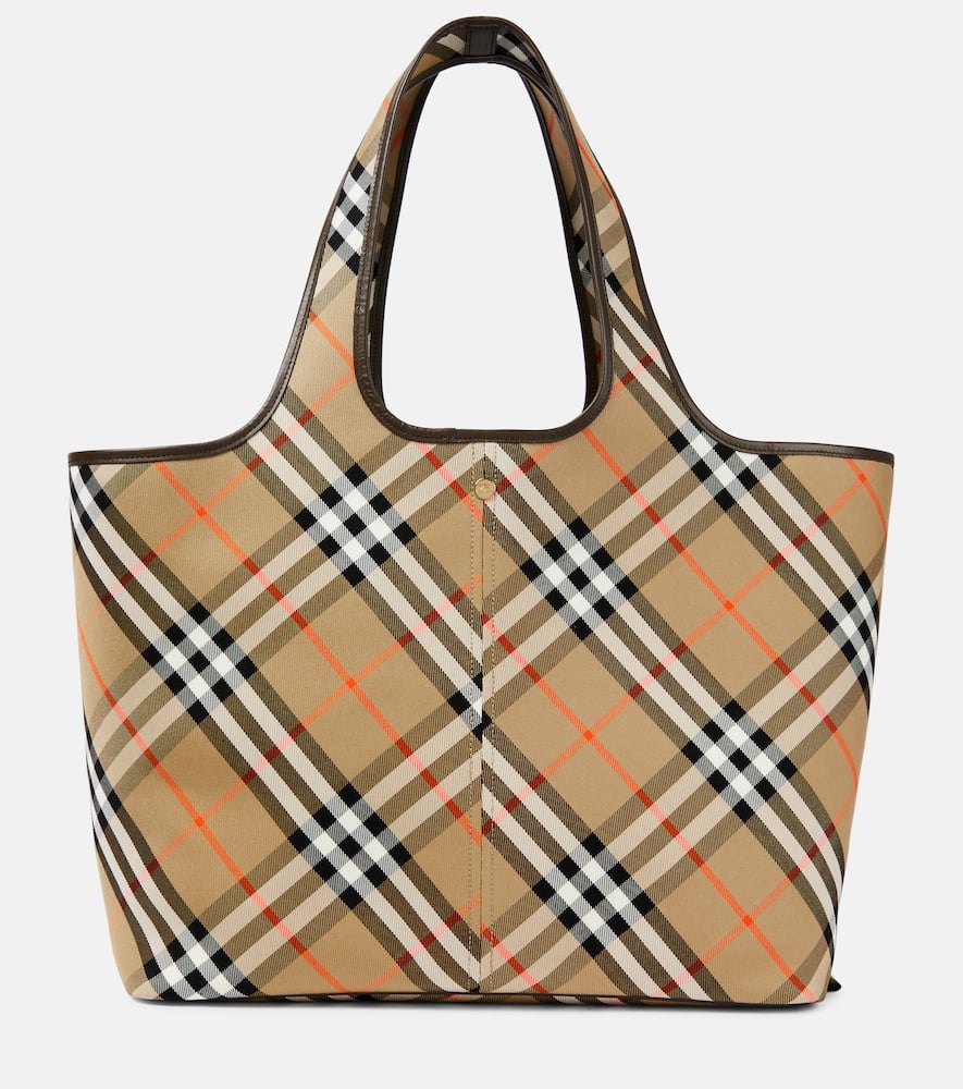 Burberry Burberry Check Medium canvas tote bag. Shop Burberry Tote Bags for women now.