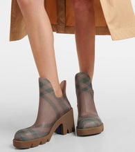Burberry Burberry Check ankle boots