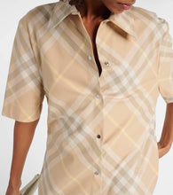 Burberry Burberry Check cotton shirt dress
