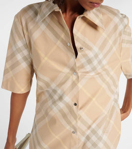 Burberry Burberry Check cotton shirt dress