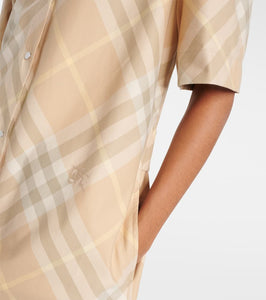 Burberry Burberry Check cotton shirt dress