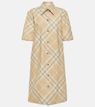 Burberry Burberry Check cotton shirt dress. Burberry Burberry 格纹棉质衬衫裙