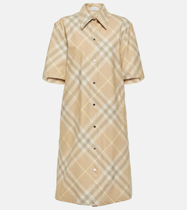 Burberry Burberry Check cotton shirt dress