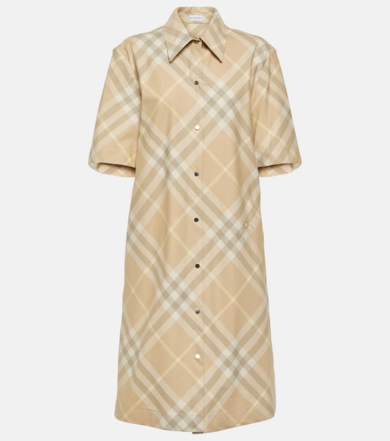 Burberry Burberry Check cotton shirt dress