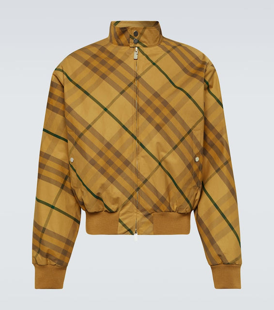 Burberry Burberry Check cotton twill bomber jacket