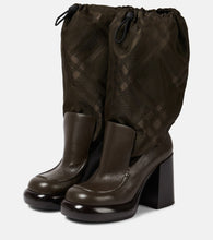 Burberry Burberry Check knee-high boots