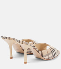 Burberry Burberry Check leather-lined mules