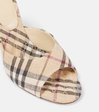 Burberry Burberry Check leather-lined mules