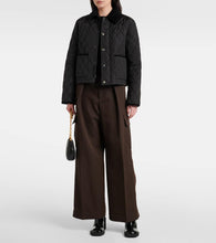 Burberry Burberry Check quilted jacket