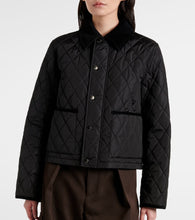 Burberry Burberry Check quilted jacket