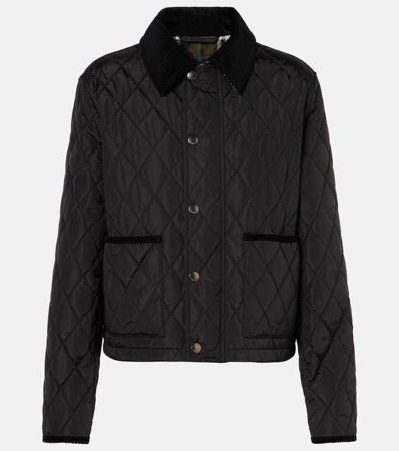 Burberry Burberry Check quilted jacket