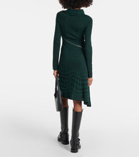 Burberry Burberry Check wool-blend midi dress