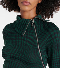 Burberry Burberry Check wool-blend midi dress