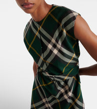 Burberry Burberry Check wool midi dress